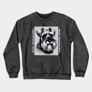 Gray Schnauzer Crewneck Sweatshirt